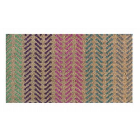 MADE4MANSIONS 18 x 30 in. Coir Door Mat with Vinyl Backed, Multicolor MA2668274